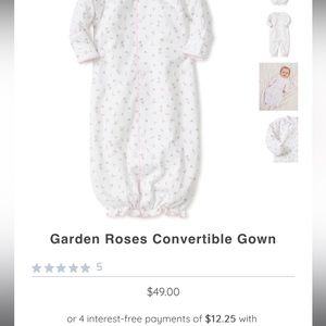 Kissy Kissy garden roses convertible gown NWT